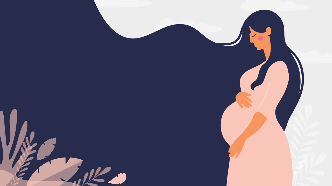 Беременная женщина иллюстрация Векторная