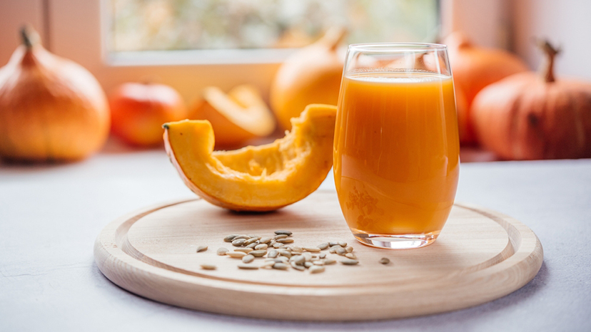 Витаминный сок из тыквы с апельсином на зиму