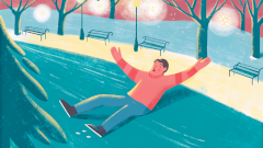 Упал, очнулся — гипс? Как действовать после падения на льду, чтобы избежать осложнений