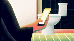 Смартфоны в туалете повышают вероятность появления геморроя